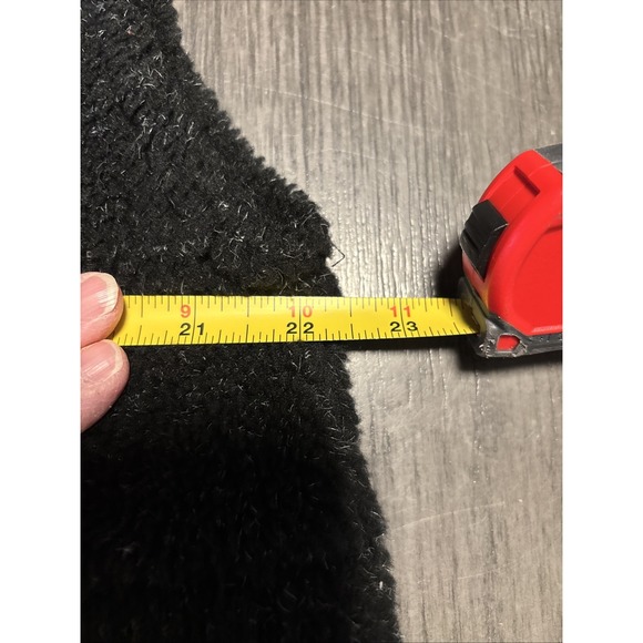 Vintage 90s Quality Goods Canada Fall Leaves‎ Black Fleece Zip-Up Vest Size L - Picture 5 of 6